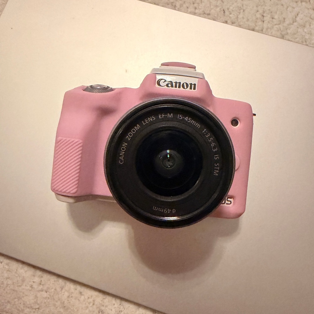 Canon EOS Digital Camera in White with Lens